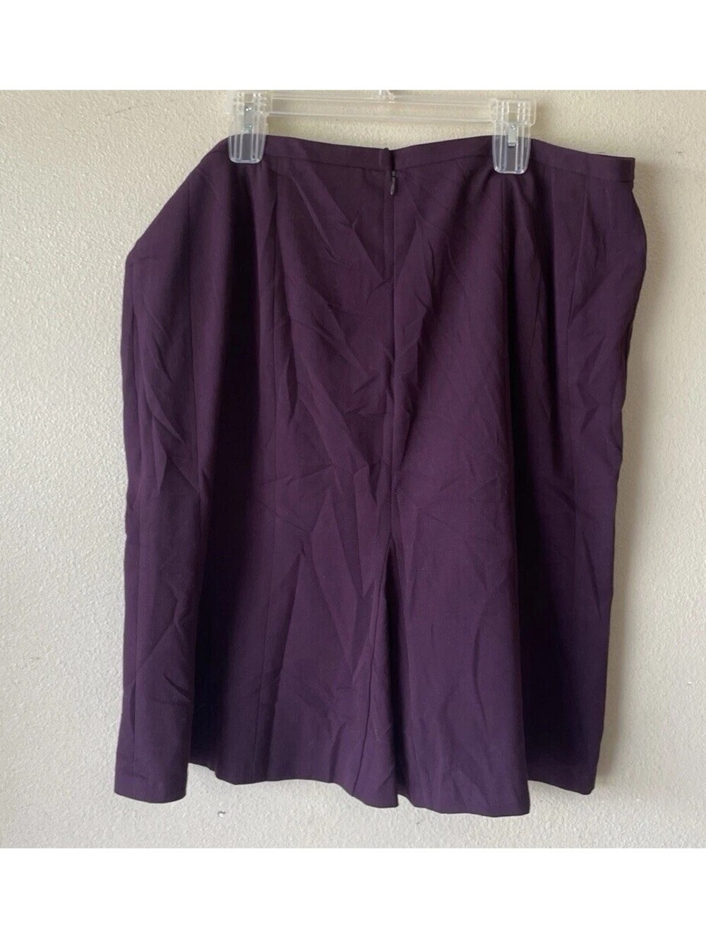 Plus Size Skirt Lane Bryant Solid Purple Knee Length Pencil 18 - Picture 5 of 7